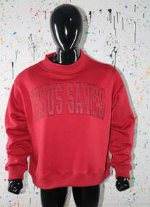 Sudadera con cuello alto JESUS SAVES para hombre - Product Image 2