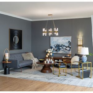 40 \ "X 40 \" colore neutro specchio quadrato intagliato Design plissettato oro cornice in ferro decorazione della parete per soggiorno ingresso bagno - Product Image 3