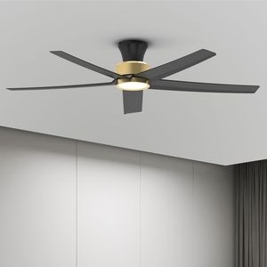 Ventilatori da soffitto da 52 pollici con luci, motore DC reversibile silenzioso, telecomando, grande volume d'aria, pale da 42 pollici, ingresso 220V, 5X W5 Ventilatori da soffitto - Product Image 2