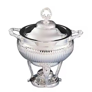 ชุดบุฟเฟ่ต์สแตนเลสจานอุ่นอาหารสีทอง PVD เคลือบ PVD สำหรับโรงแรมและร้านอาหาร - Product Image 6
