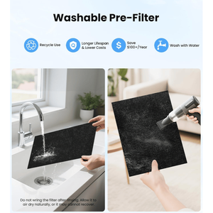 Purificateur d'air domestique à 360 degrés avec filtre à charbon actif (taille de particules de 0,3 micron), fonction aromathérapie, PM2.5 HEPA H13 - Product Image 5