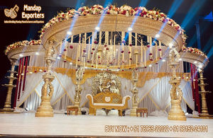 Grand Thème Jodha Akbar Mariage Mandap Top Mandap pour Bollywood Style Mariage Superbe Style Mariage Indien Mandap Australie - Product Image 5