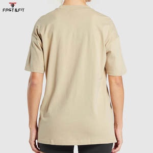 Camiseta Deportiva de Verano para Mujer, Transpirable y Ecológica, 100% Algodón, Corte Regular, Logotipo Personalizado OEM, Corte Holgado para Entrenamiento - Product Image 2