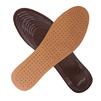 Semelles en cuir artificiel perforé en latex de carbone pour hommes et femmes, souples, durables, respirantes et amortissantes, pour la vente en gros