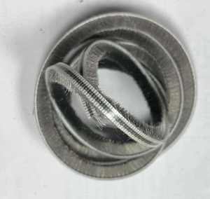 Textured <b>Silver</b> <b>Wire</b> Coil Roll With Fine Metallic Strands For Handmade Craft And Industrial Work - Product Image 3