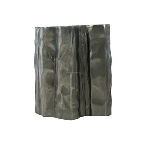 Mesa de Centro Moderna de Diseño de Lujo con Superficie de Madera y Acabado Dorado, Mueble Portátil para Sala de Estar - Product Image 3