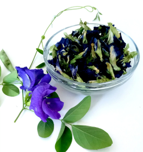 Poudre de fleur de pois papillon mélangée à des fleurs de pois papillon séchées, ingrédient pour boisson d'Asie du Sud-Est, approvisionnement en vrac, Vietnam - Product Image 2