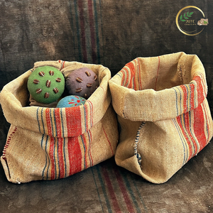 Bolsa Ecológica de Yute para Guardar Pan, Reutilizable, de Grado Alimenticio, 10-20L, con 3 Alambres, para Pan Fresco y Productos de Panadería - Product Image 1