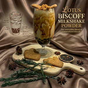 ผงนมปั่นโลตัสบิสคอฟ ตรา KEIFU ขนาด 1 กก. ได้รับการรับรองฮาลาล/HACCP รับผลิตแบบ ODM OEM สำหรับมิลค์เชคและสมูทตี้ - Product Image 2