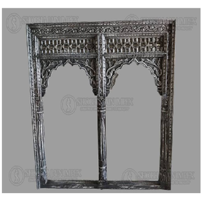 Raj Mehal Theme Handcrafted Wooden <b>Frame</b> Traditional Indian Decor Entrance Plaque for <b>Weddings</b> - Product Image 1