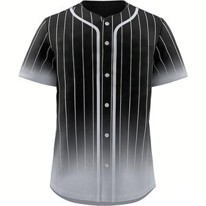 Wholesale Custom V-Neck Unisex Baseball Softball Jersey Breathable 100% <b>Polyester</b> Hot Selling Embroidered <b>Shirts</b> Baseball Jersey - Product Image 2
