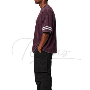 Camiseta Personalizada con Hombros Caídos, Estilo Urbano, Unisex, Holgada, de Algodón - Product Image 4