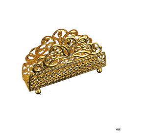 Tabletop Tissue <b>Paper</b> <b>Storage</b> Holder Gold Finished Tissue <b>Box</b> Dispenser Restaurant Hotel Napkin Organizer for Table Decoration - Product Image 3