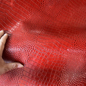 Glossy Crocodile Skin Leather Embossed Crocodile Pattern Cowhide Genuine Leather Bags Wallet <b>Shoes</b> Waterproof Upholstery - Product Image 2