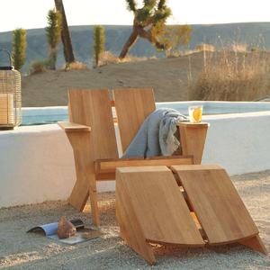 Meubles de jardin en teck pour hôtel, resort ou maison, style minimaliste, pour la décoration extérieure. - Product Image 5