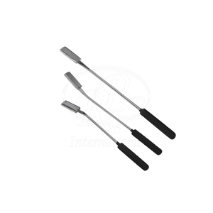 ชุดเครื่องมือขูดฟันม้าแบบแกนกลม 3 ชิ้น ทำจากสแตนเลส พร้อมด้ามจับ PVC ใบมีดขูดแบบถอดได้ สำหรับสัตวแพทย์ม้า - Product Image 4
