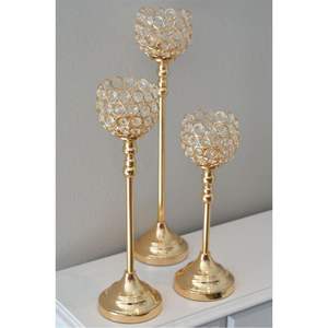 European Style 13 Heads Gold Candelabra Crystal Globe Candle Holder <b>Tall</b> Flower Stand for Wedding <b>Table</b> Decorative Candelabrum - Product Image 5