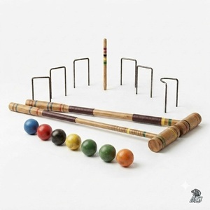 Juego de Croquet para Jardín, Equipo Profesional para Juegos en el Césped, Construcción de Madera Resistente, Colección Premium para Recreación Familiar - Product Image 5