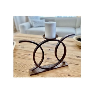 Support de lanterne artistique en fer, porte-bougie en métal pour centre de table, éclairage de salle, célébrations spéciales, soirées - Product Image 6