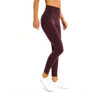 Leggings Deportivos Personalizados para Mujer, Cintura Alta Elástica, Color Sólido - Product Image 2