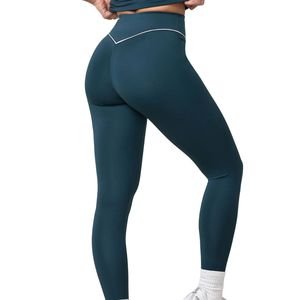 Leggings de Cintura Alta Color Azul Turquesa para Mujer, Pantalones de Yoga Elásticos para Entrenamiento, Ropa Deportiva de Alto Rendimiento - Product Image 6