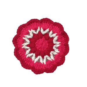 Ensemble de dessous-de-verre en laine classique colorée, crochet, épaisseur 5 mm, résistant à la chaleur, protection de table, fabriqué au Vietnam - Product Image 1