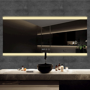 <span class=keywords><strong>Miroir</strong></span> <span class=keywords><strong>de</strong></span> <span class=keywords><strong>salle</strong></span> <span class=keywords><strong>de</strong></span> <span class=keywords><strong>bain</strong></span> intelligent moderne anti-buée rectangulaire avec éclairage LED tactile mural <span class=keywords><strong>pour</strong></span> hôtel - Product Image 4