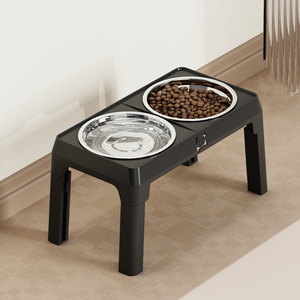 Ergonomic Elevated <b>Dog</b> <b>Bowls</b> 5 Level Adjustable Raised Pet Feeding Table for Small Medium Large <b>Dogs</b> - Product Image 4