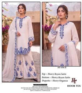 Collection de costumes, pantalons palazzo et dupattas en satin de rayonne de qualité supérieure avec broderies et manches longues – Achetez en ligne auprès de fournisseurs indiens et internationaux - Product Image 3