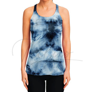 Débardeur pour femme de haute qualité, respirant, avec logo en tissu crocheté sur le devant - Style gym - Product Image 1