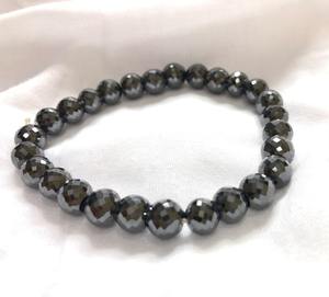 6. Bracelet de perles de moissanite noires de 80 mm à 7 mm |   Perles Facettées |   Coupe AAA |   Pour collier en diamant et autres bagues en diamant.. - Product Image 4