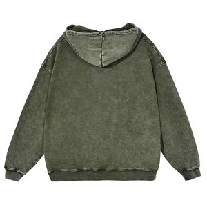 Fabricant en gros de sweats à capuche délavés à l'acide pour hommes, vêtements d'hiver, mode, personnalisation de votre propre marque, sweats à capuche décontractés unisexes - Product Image 2