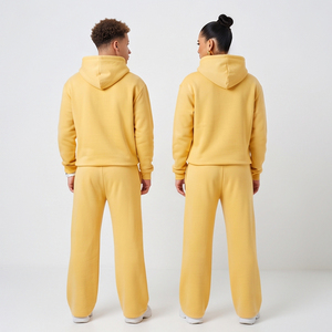 High Quality Zipper <b>Tracksuit</b> <b>Winter</b> Flare Heavyweight Printed Hoodie Flare Sweatpants Set <b>Winter</b> Warm Up Baggy <b>Tracksuits</b> - Product Image 2