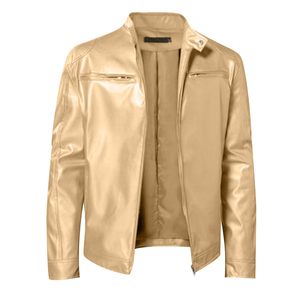 Modern Retro Style Vintage <b>Men's</b> Plus Size <b>Leather</b> <b>Jacket</b> with Quilted Lining Waterproof Winter Motorcycle <b>jacket</b> for <b>men</b> - Product Image 4