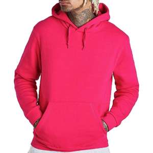 Sudadera con Capucha para Hombre, 100% Algodón, Gruesa, Unisex, Personalizada con Impresión Digital, Diseño Sólido, Impresión por Serigrafía, Alta Calidad - Product Image 1