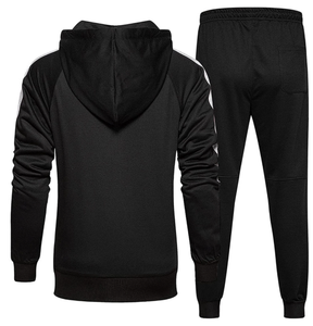 ชุดวอร์มซิปแบบเรียบสำหรับผู้ชายขายส่ง - Product Image 2