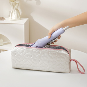 Sac de rangement pour <span class=keywords><strong>fer</strong></span> <span class=keywords><strong>à</strong></span> <span class=keywords><strong>friser</strong></span> résistant <span class=keywords><strong>à</strong></span> la chaleur, grande capacité, étui portable pour lisseur avec sangle de poignet pour les voyages, cadeaux pour <span class=keywords><strong>elle</strong></span> - Product Image 6
