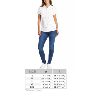 Luxury fashionable apparel clothing breathable quick dry cheap price women digital embroidery designed Women's Polo Shirts - Product Image 4