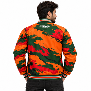 Casual High-end Feel Baseball <b>Jacket</b> for <b>Men</b> Autumn Casual Clothing Loose Fit Trendy Brand <b>Jacket</b> Custom Print - Product Image 4