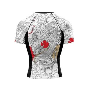 T-shirt de compression pour homme à manches longues, impression par sublimation premium, vêtement d'entraînement, séchage rapide, coupe ajustée, léger - Product Image 5