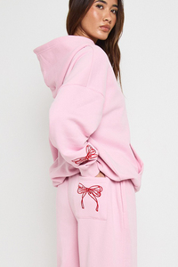 Conjunto Deportivo Personalizado DTF para Mujer, OEM, Informal, de Poliéster y Algodón, Dos Piezas, Sudadera con Capucha y Pantalones, Ropa Urbana a la Moda - Product Image 5