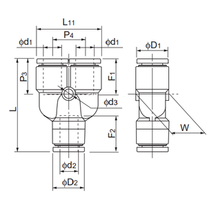 NITTA Push One série E raccord de conduit modèle EYB3/8 - Product Image 1