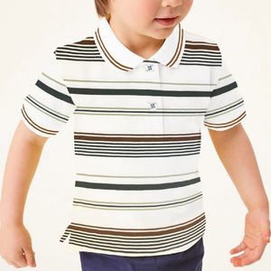 Camiseta polo infantil asequible, de algodón suave y transpirable, con diseño elegante y cómodo para niños y niñas, ropa de verano. - Product Image 5