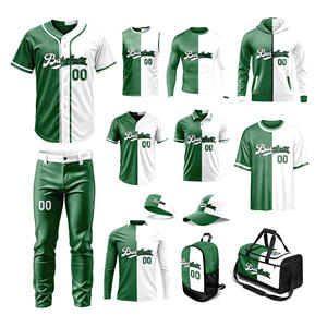 Paquete de Uniforme de Béisbol Color Azul Cielo, Paquete Completo de Uniforme de Béisbol con Nombre y Número de Equipo Personalizados OEM - Product Image 6