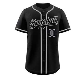 Camiseta de Béisbol de Manga Corta, Tallas Personalizadas, Precio al por Mayor, Transpirable, Estilo Urbano, Deportivo, 100% Poliéster - Product Image 3