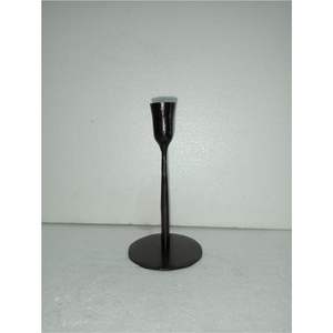 Ensemble de bougeoirs modernes nordiques en fer forgé, minimalistes, noirs mats, hauts, en métal, pour mariage, dîner, décoration intérieure - Product Image 2