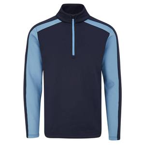 OEM Factory Custom Men's Sporty Style 1/4 Zip Pullover Sweatshirts Stand Collar Stretch Mid-<b>Layer</b> Golf Sweatshirts Regular <b>Tops</b> - Product Image 3