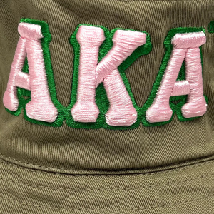 AKA Khaki Bucket <b>Hat</b> Green Embroidered Cotton <b>Sun</b> <b>Hat</b> Casual Outdoor Fishing Beach Travel Wide Brim Cap for Women <b>Men</b> - Product Image 6