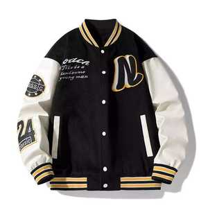 Chaqueta Universitaria Moderna Personalizada, Chaqueta Letterman para Hombre y Mujer, Chaqueta Bomber de Lana con Bordado Personalizado al por Mayor - Product Image 1