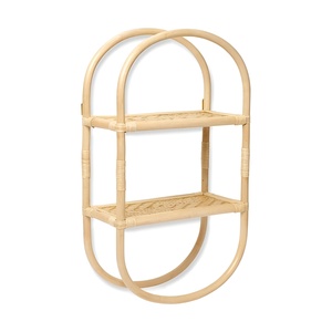 Home decor & storage furniture natural rattan wall <b>shelves</b> great quality crafted floating <b>shelf</b> - Product Image 3